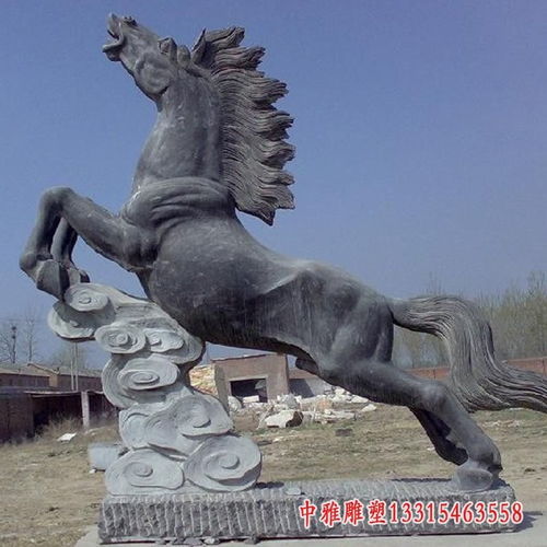 大理石英雄骑马 阳江马石雕雕塑图片