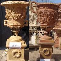 供应精美石雕工艺品花盆价格_礼品、工艺品、饰品