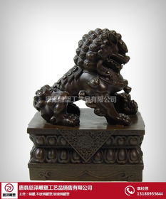 咸宁镇宅铜狮子工艺品 恩泽雕塑