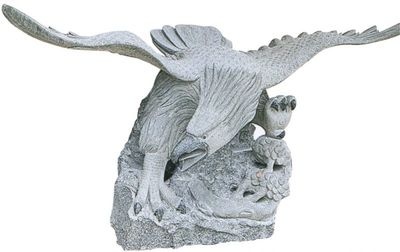 石雕工艺品,石材雕刻,老鹰动物