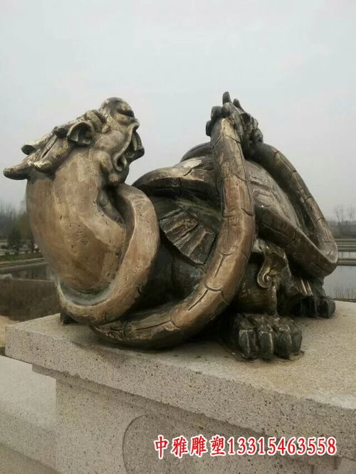 龙龟背铜钱石雕 湖北铜龙龟雕塑价格