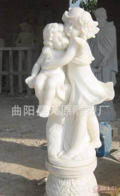【天原雕塑供应小孩石雕拼色小孩石雕工艺品曲阳石雕】曲阳县天原雕塑厂 - 产品库