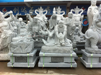十八罗汉石雕,大理石寺庙佛像石雕厂家