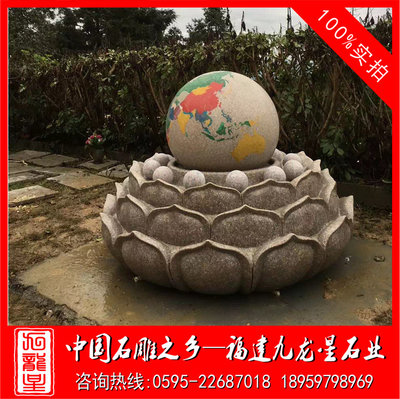 石雕球 酒店公园景观球 转运花岗岩球