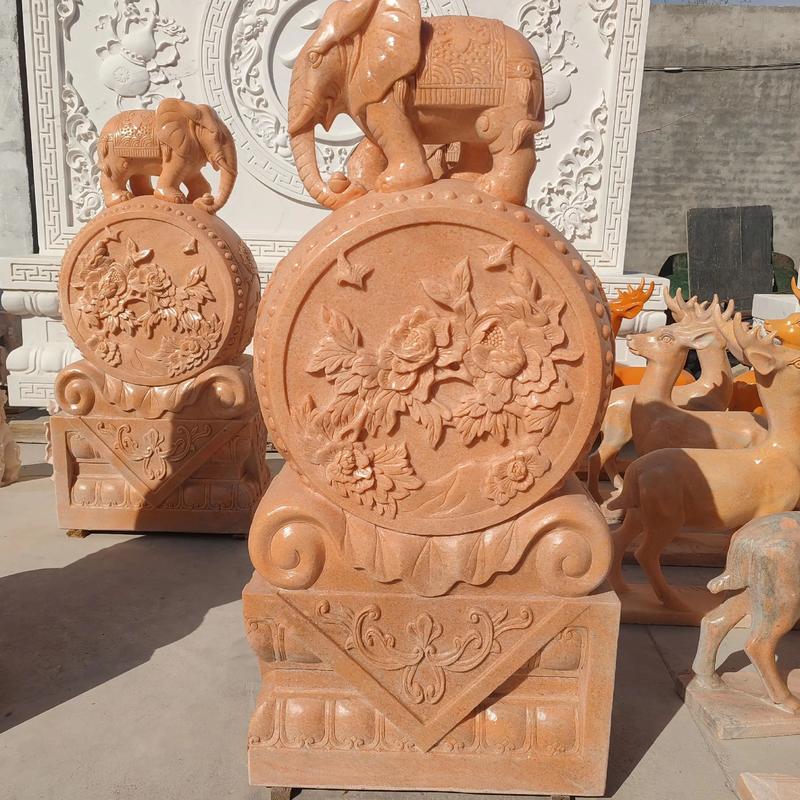 石雕门墩抱鼓石 河北重玉工艺品的传统与创新