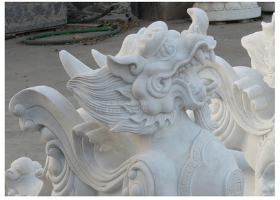 石雕工艺品之汉白玉貔貅 传统工艺与现代审美的完美融合